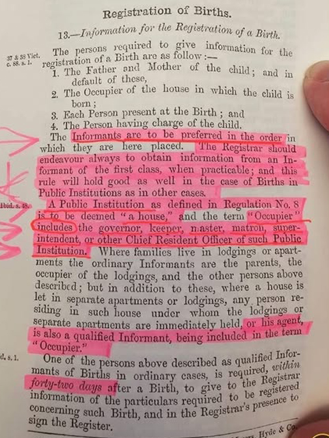 BIRTH AND REGISTRATION