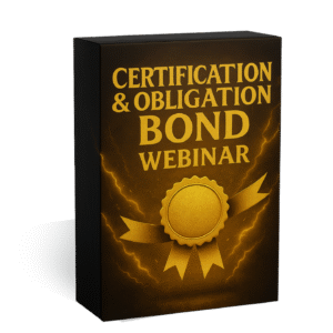 Certification & Obligation Bond Webinar