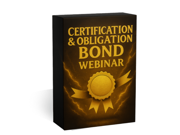 Certification & Obligation Bond Webinar